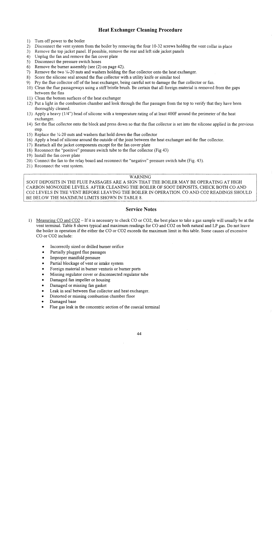 Crown Boiler CSC Series manual 