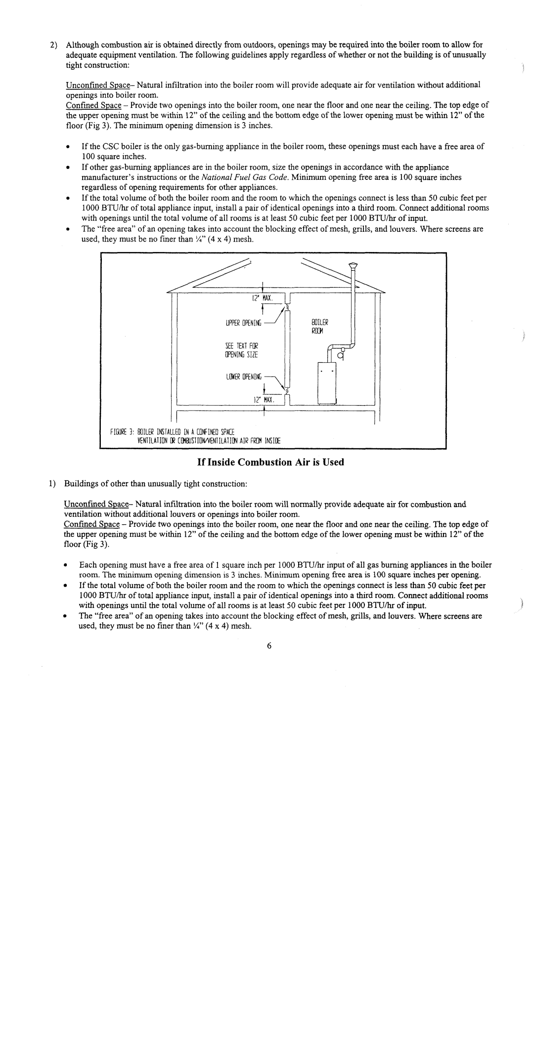 Crown Boiler CSC Series manual 