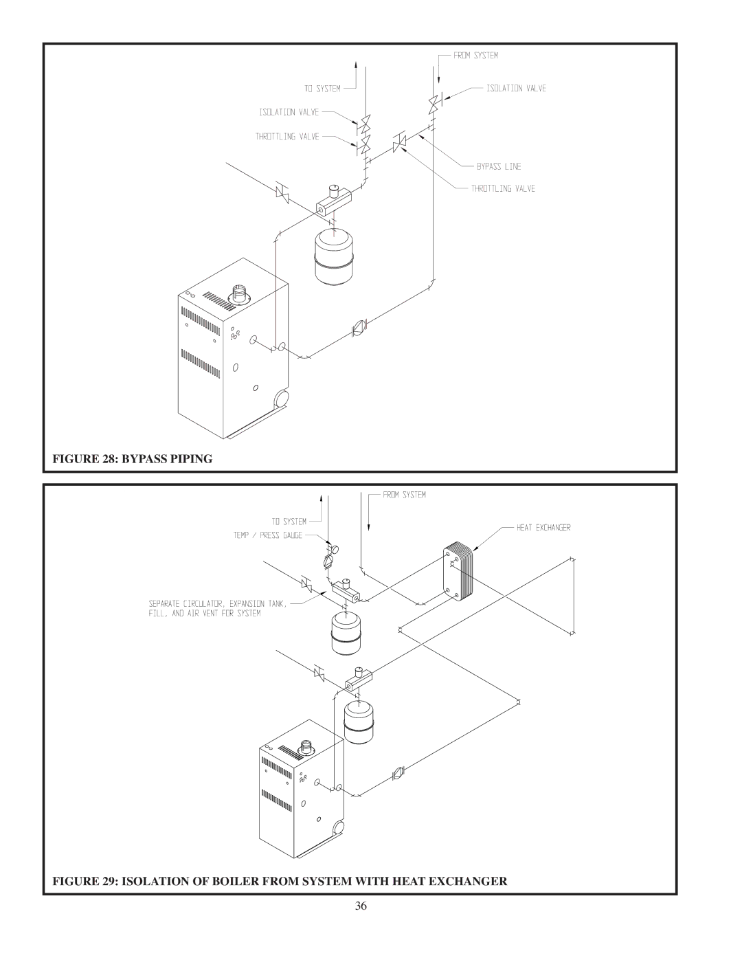 Crown Boiler CWD245, CWD083, CWD220, CWD060, CWD165, CWD138, CWD193, CWD110 installation instructions Bypass Piping 