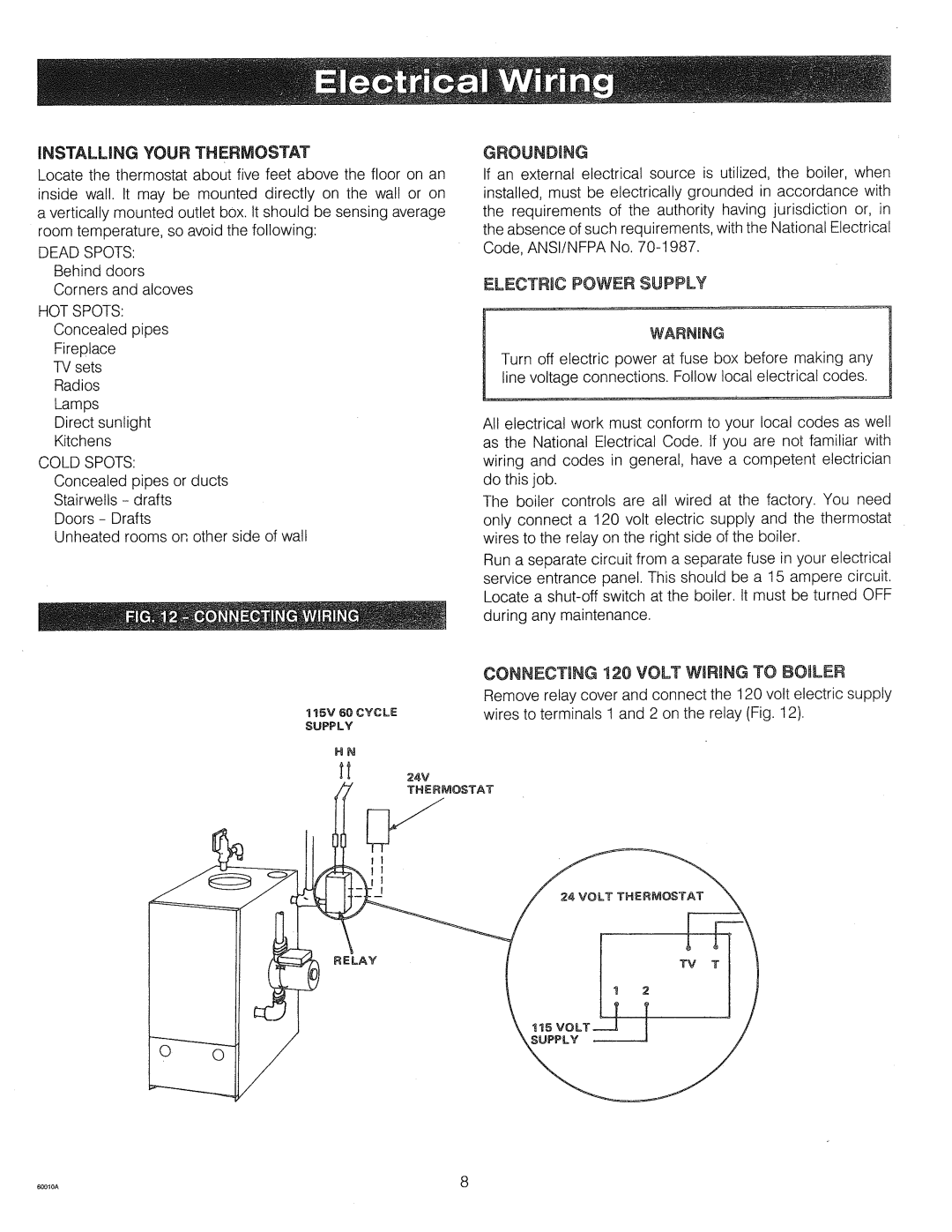 Crown Boiler DC-3185 manual 