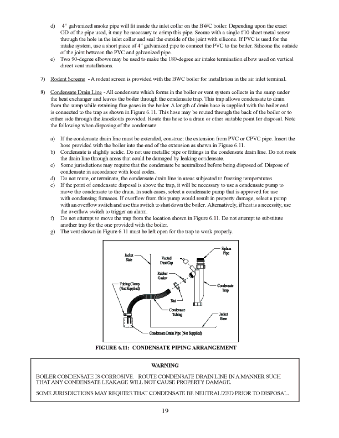 Crown Boiler DTR220 manual 