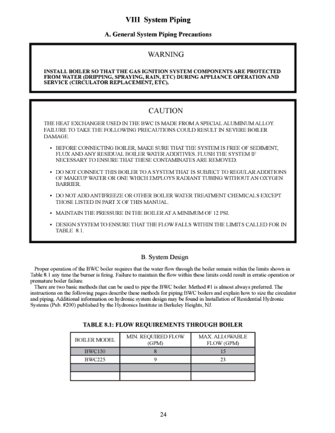 Crown Boiler DTR220 manual 