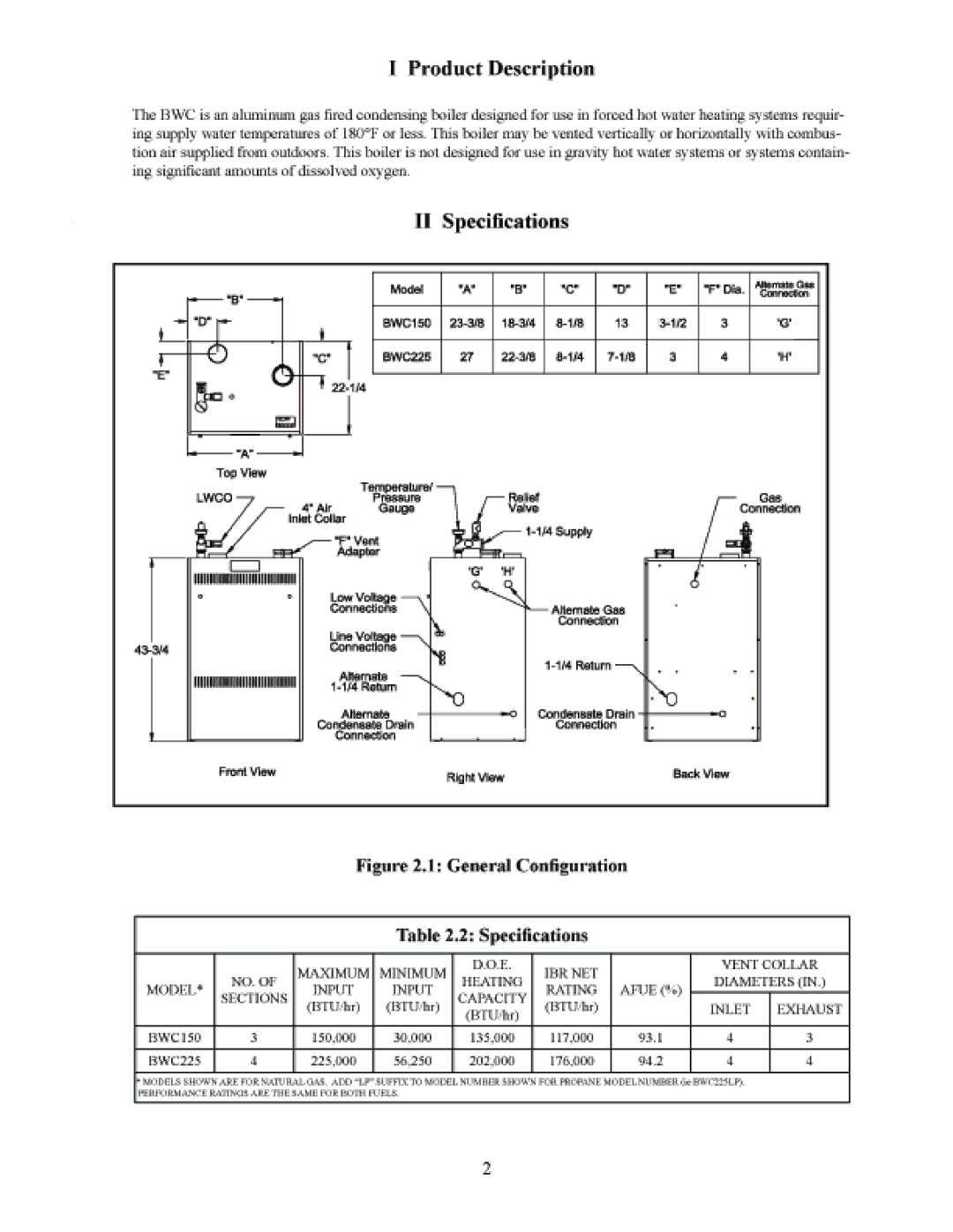 Crown Boiler DTR220 manual 