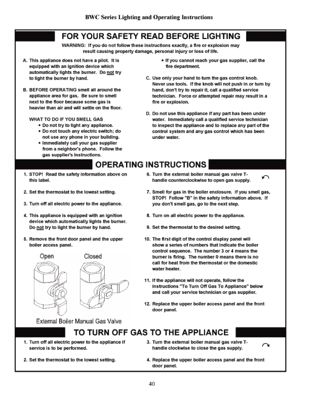 Crown Boiler DTR220 manual 