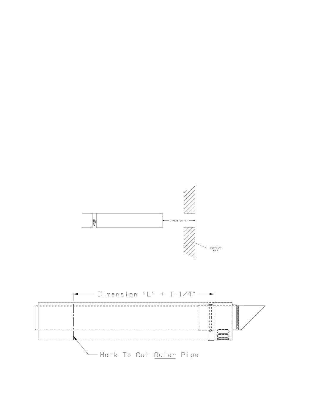 Crown Boiler MWC Series, MWC116ENL, MWC116ELL, MWC116ENT, MWC116ELT manual 34a Dimension L, 80/125mm Horizontal Terminal 