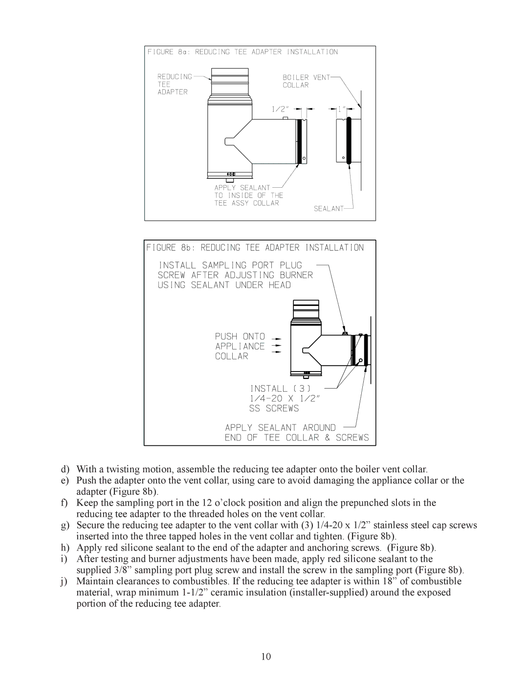 Crown Boiler ODV-125, ODV-100, ODV-75 manual 