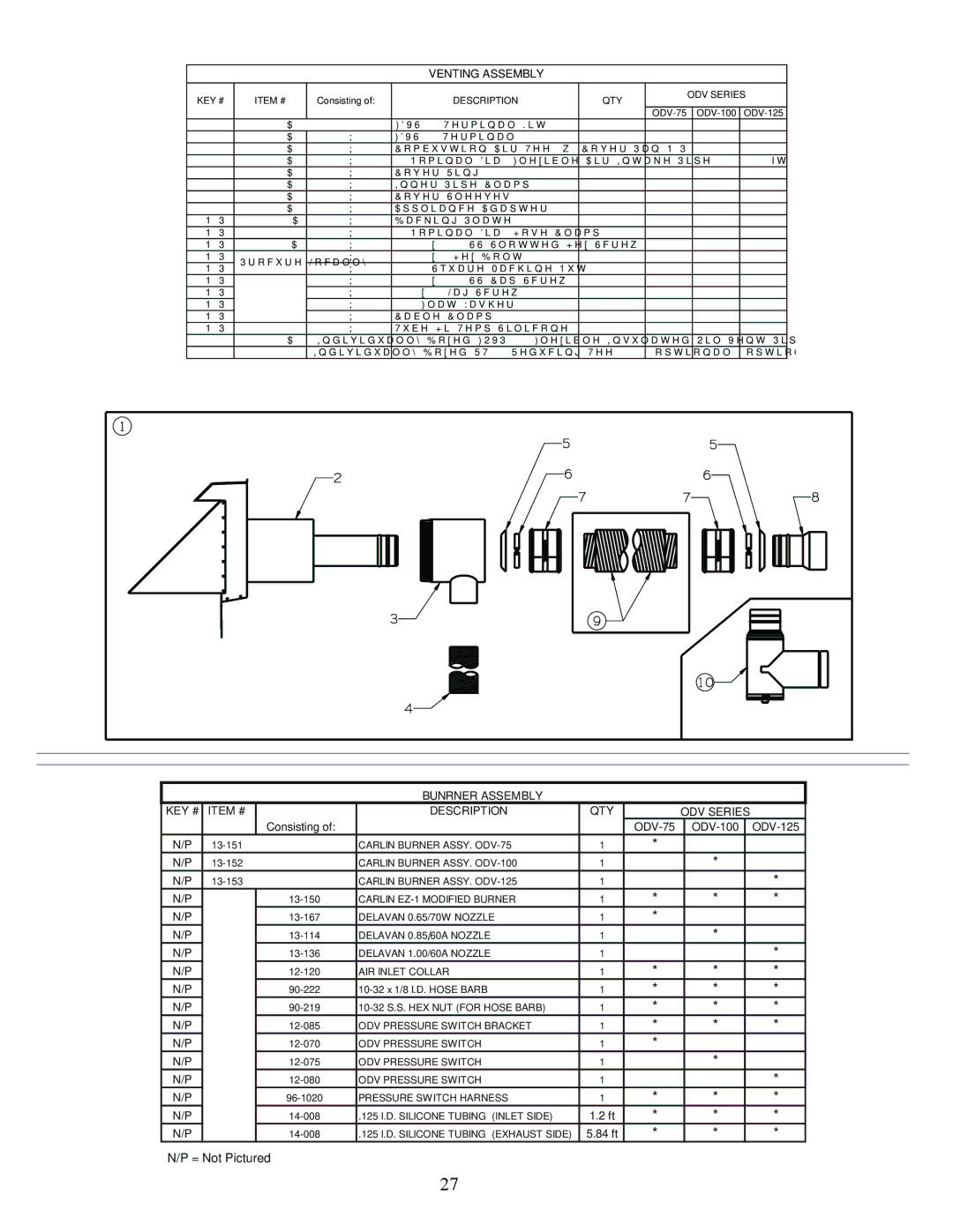 Crown Boiler ODV-100, ODV-125, ODV-75 manual = Not Pictured 