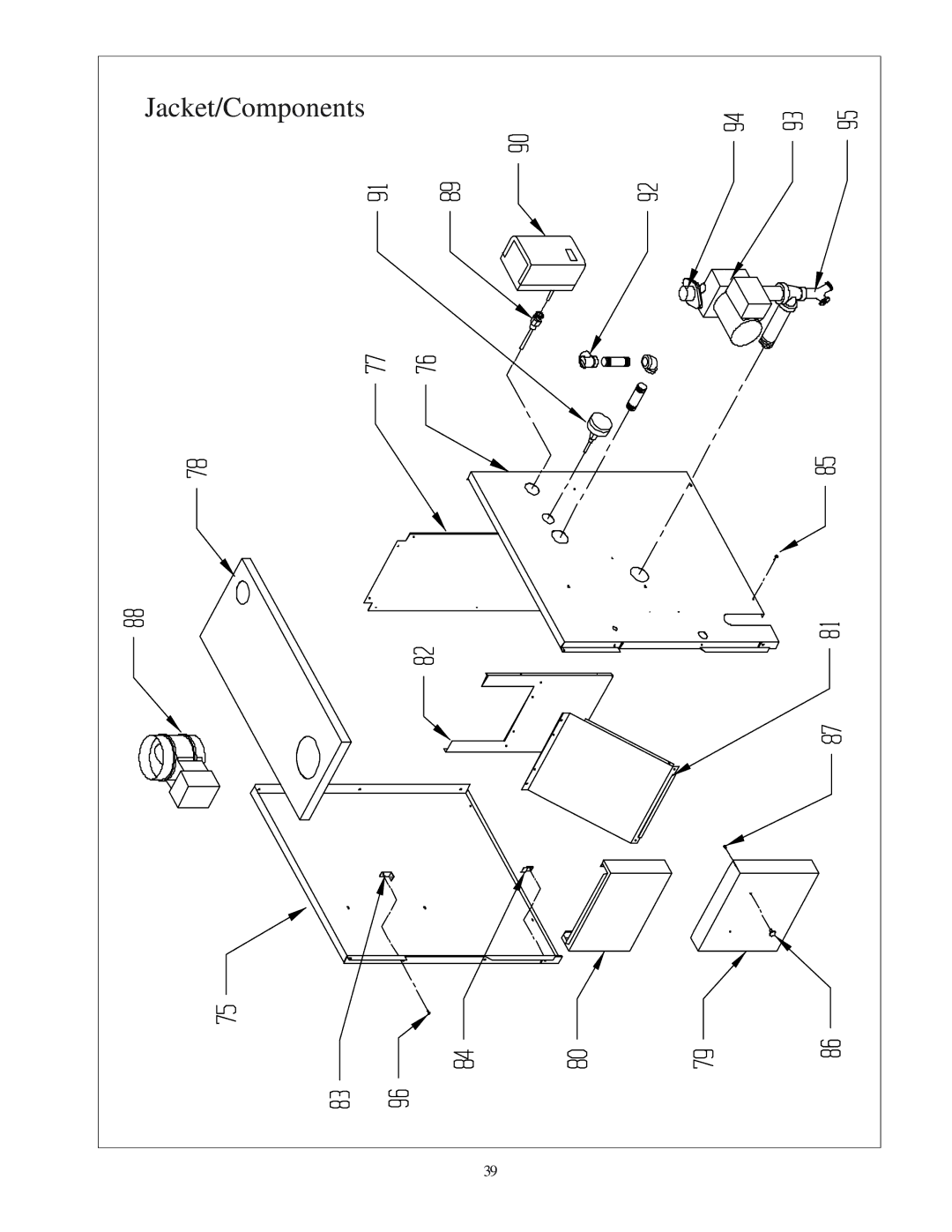 Crown Boiler TWI061, TWI095, TWI128, TWI162, AWI061, AWI195, AWI162, AWI229, AWI262, AWI037, AWI128, AWI095, AWI295 Jacket/Components 