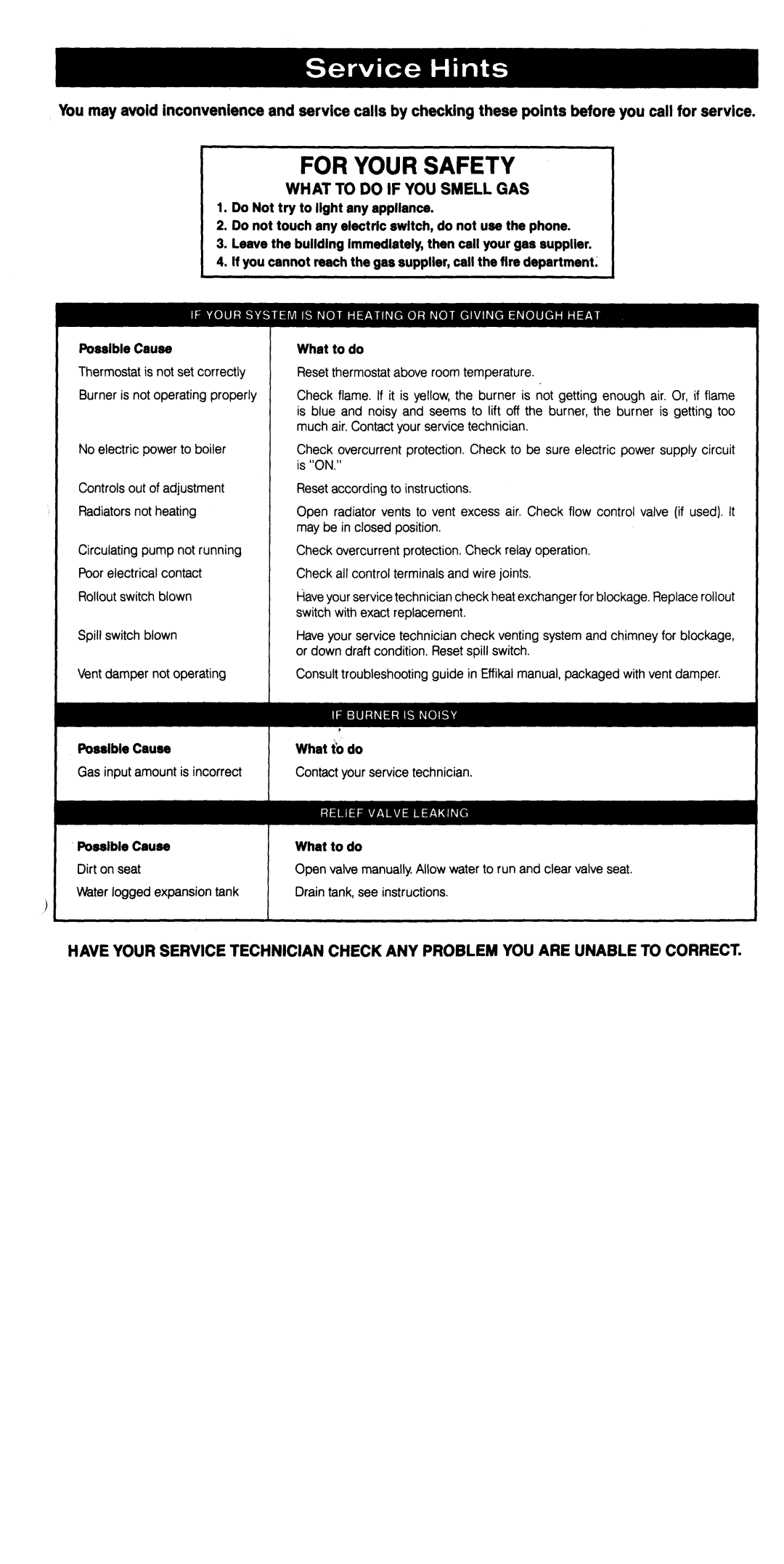 Crown Boiler XBF-SPD, XBF-EID manual 