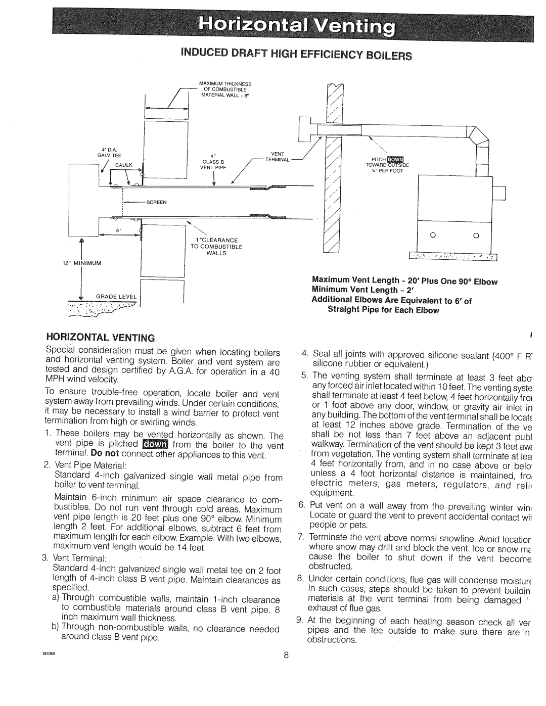 Crown Boiler XE-5, XE-2, XE-3, XE-4 manual 