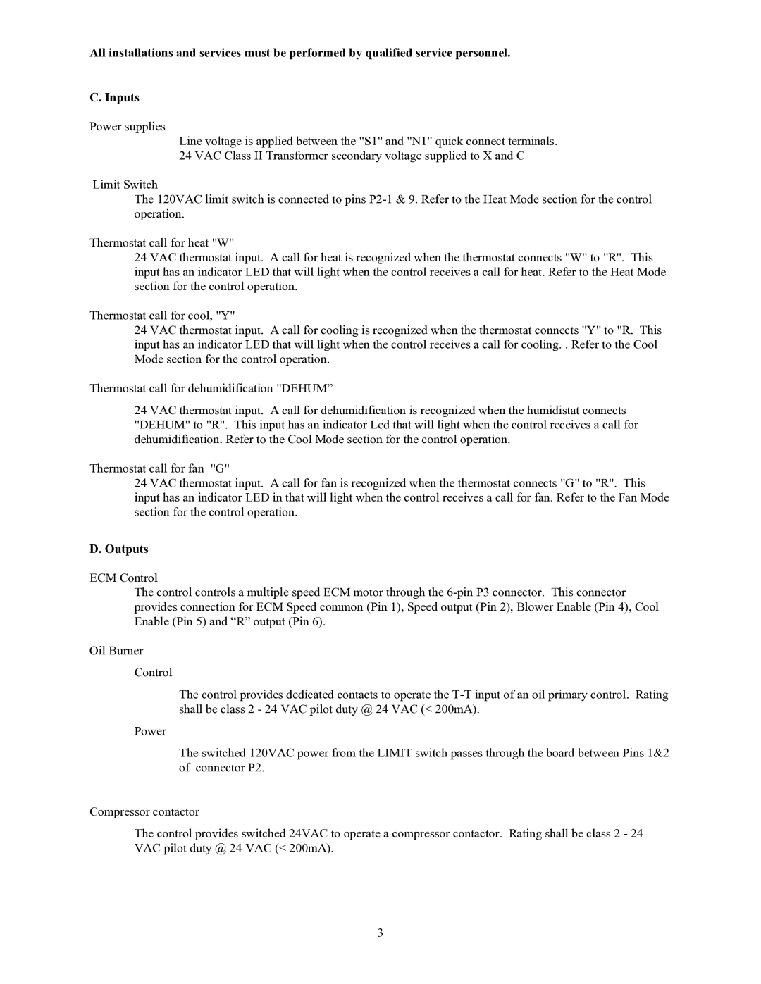 Crown CSHB60-90XE operation manual Outputs 