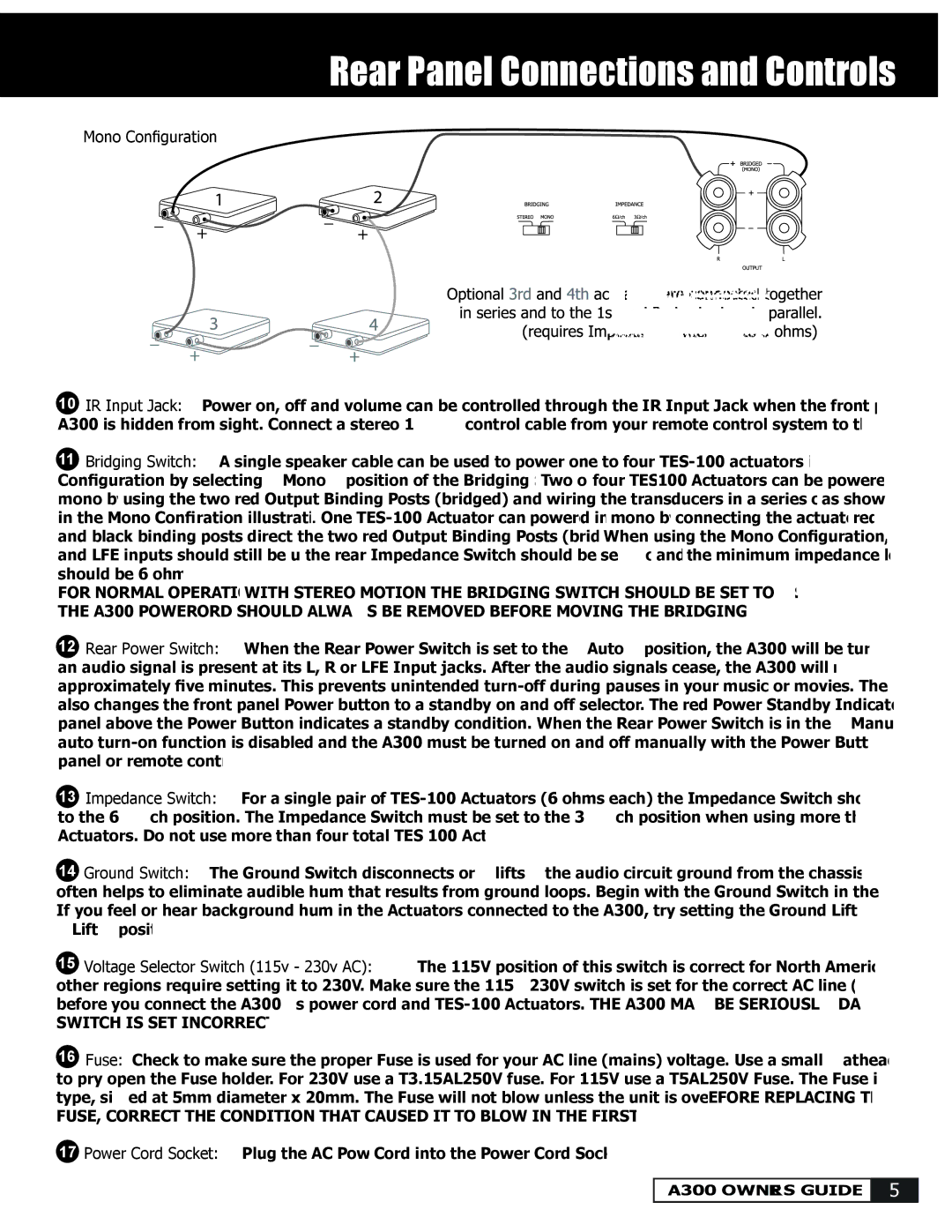 Crowson Technology A300 manual Mono Conﬁguration, Switch is SET Incorrectly 