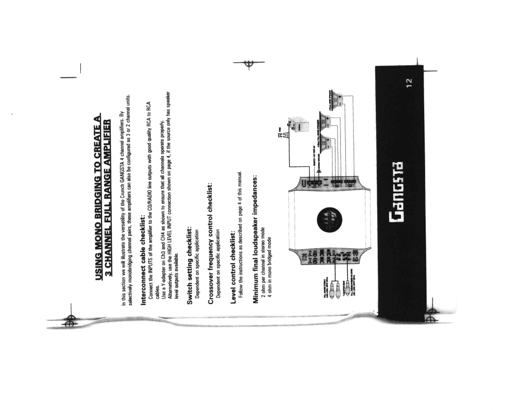 Crunch BMF2250, BMF2200, BMF2125, BMF4100 manual 