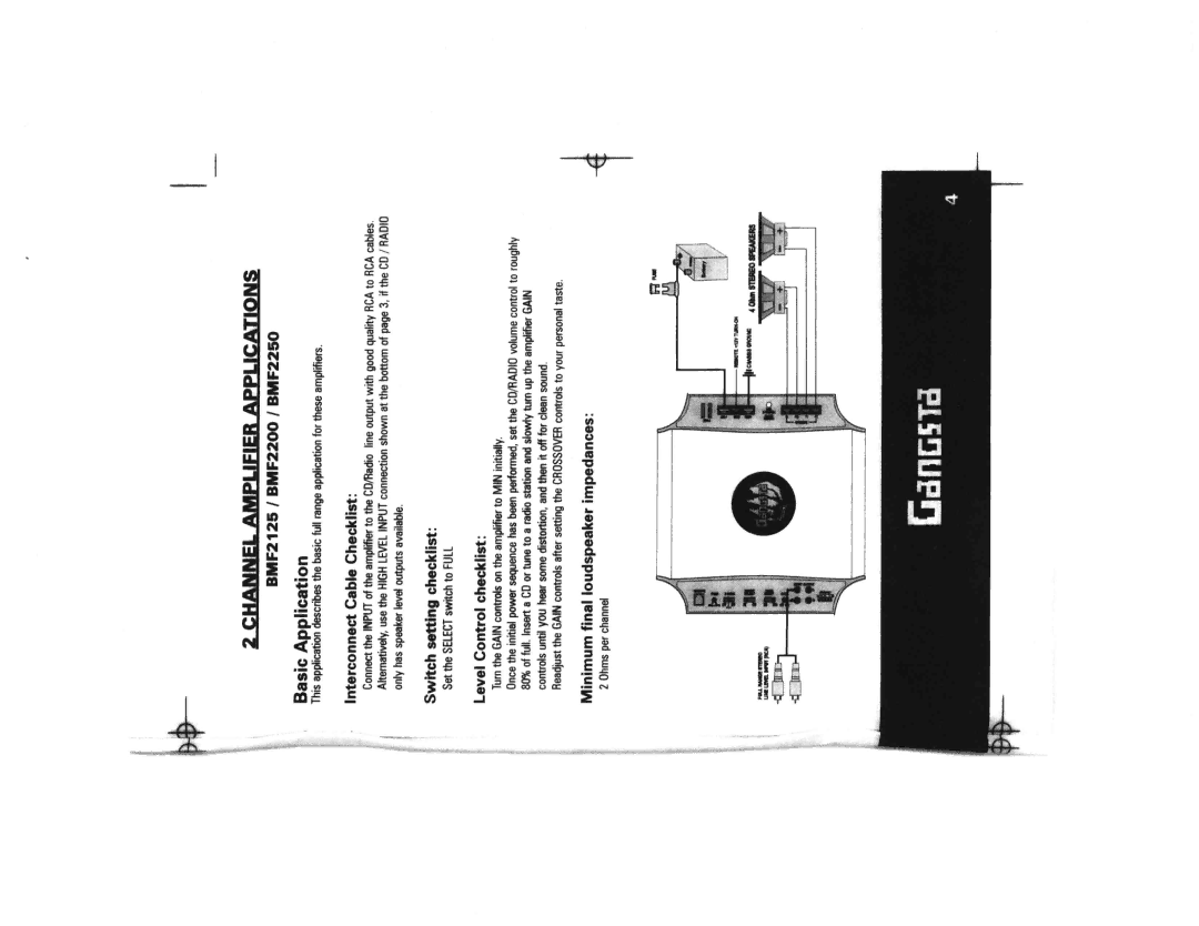 Crunch BMF2250, BMF2200, BMF2125, BMF4100 manual 