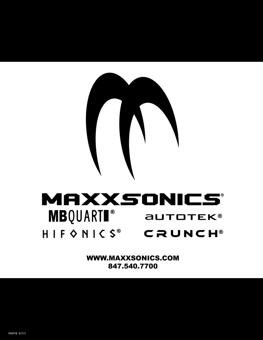 Crunch P1-3050.1, P1-650.2, P1-1050.1, P1-650.4, P1-2050.1, P1-1650.4, P1-1050.2, P1-1650.2, P1-1050.4, P1-5050.5 manual PART# S1111 