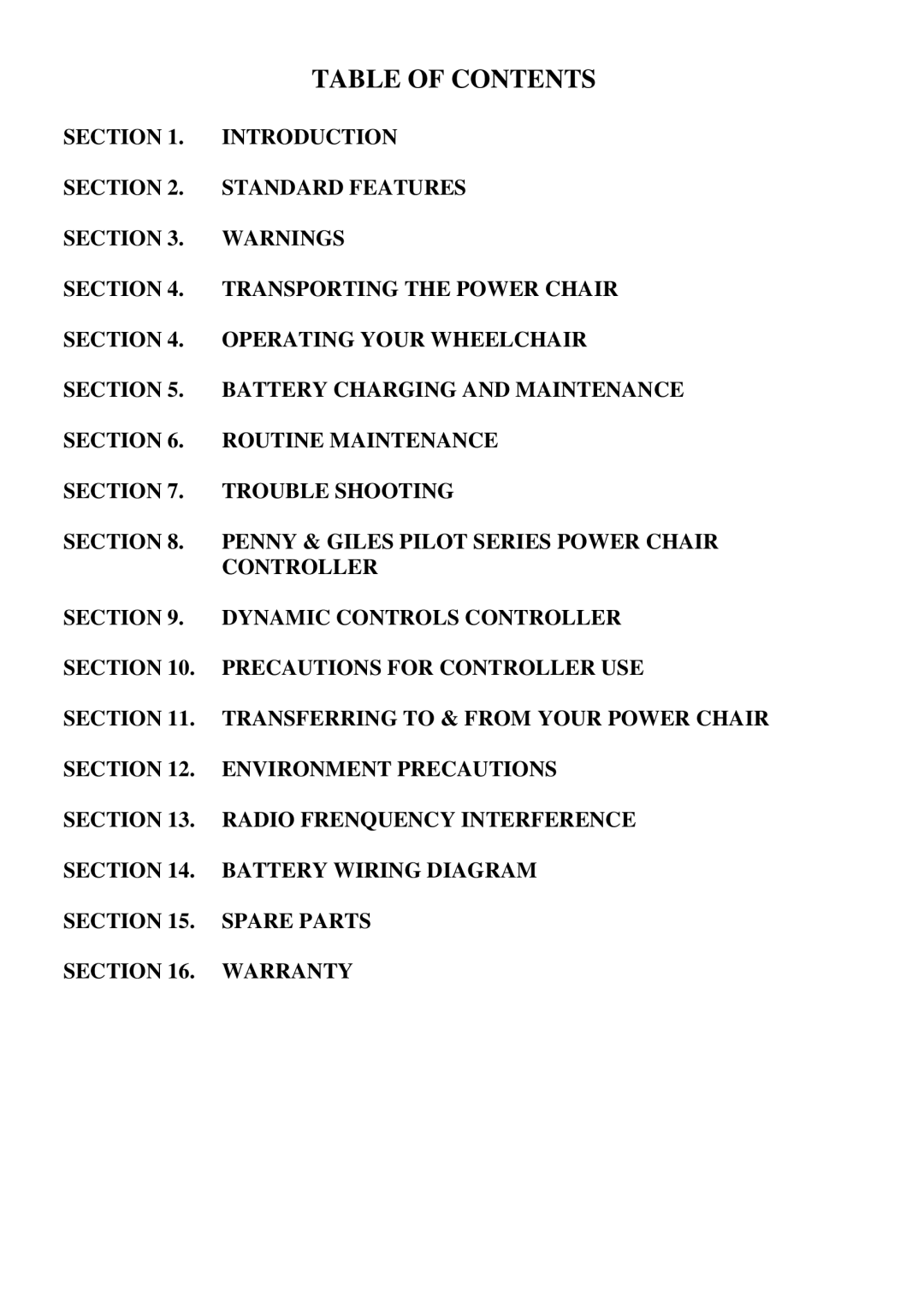 CTA 6 Series, 7 Series user manual Table of Contents 