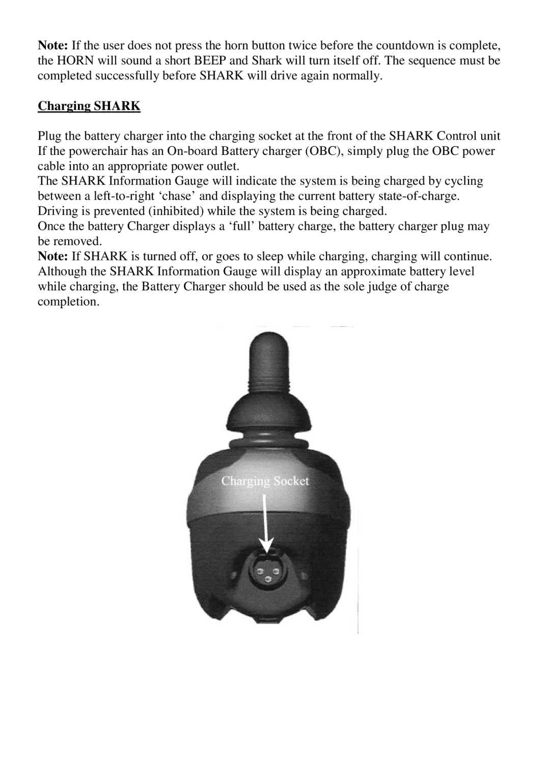 CTA 7 Series, 6 Series user manual Charging Shark 