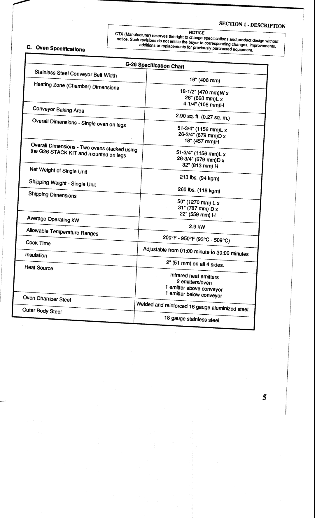 CTX G-26 manual 