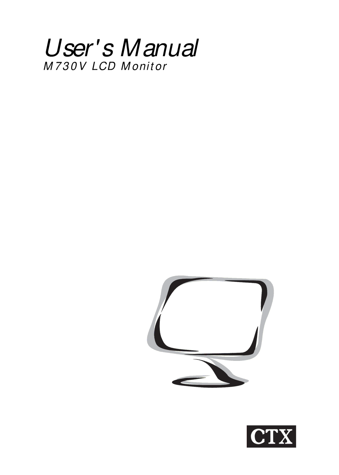 CTX user manual M730V LCD Monitor 