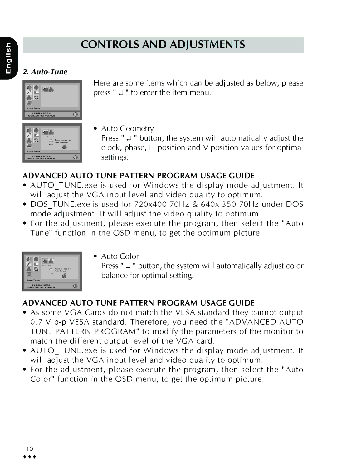 CTX p772L manual Auto-Tune 