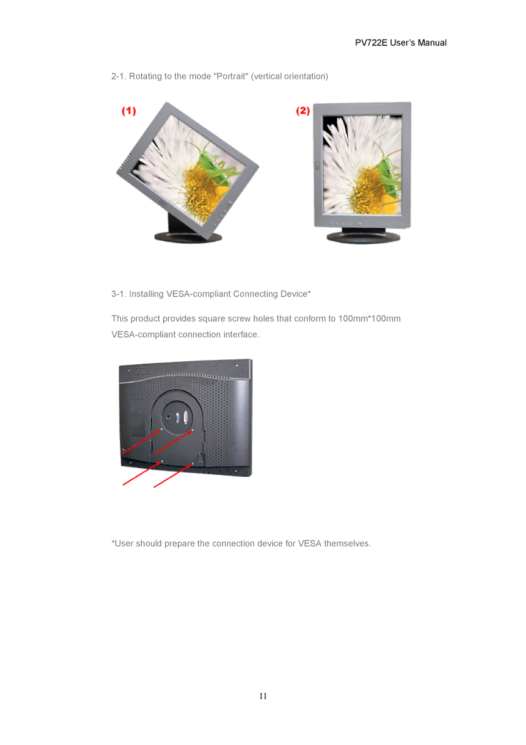 CTX user manual PV722E User’s Manual 