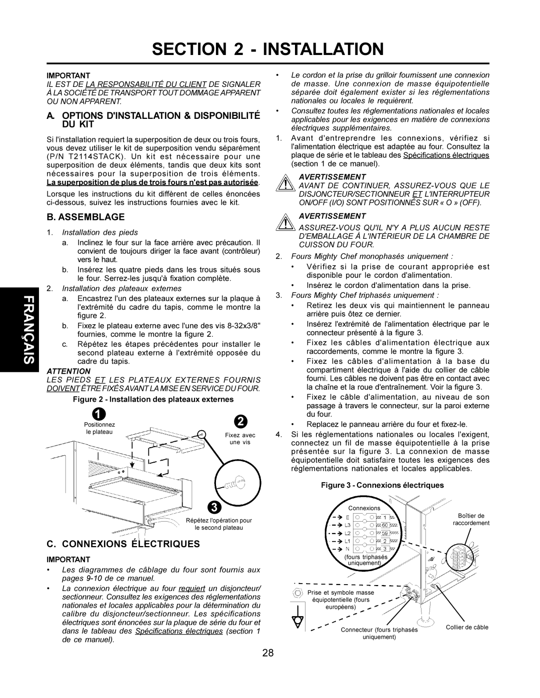 CTX TCO21140063, TCO21140077, TCO21140035, TCO21140066 manual Options Dinstallation & Disponibilité DU KIT 