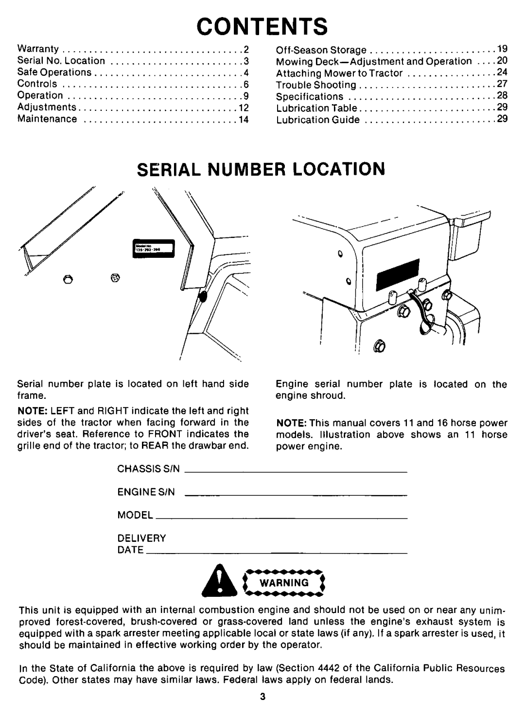 Cub Cadet 1110 (293) manual 