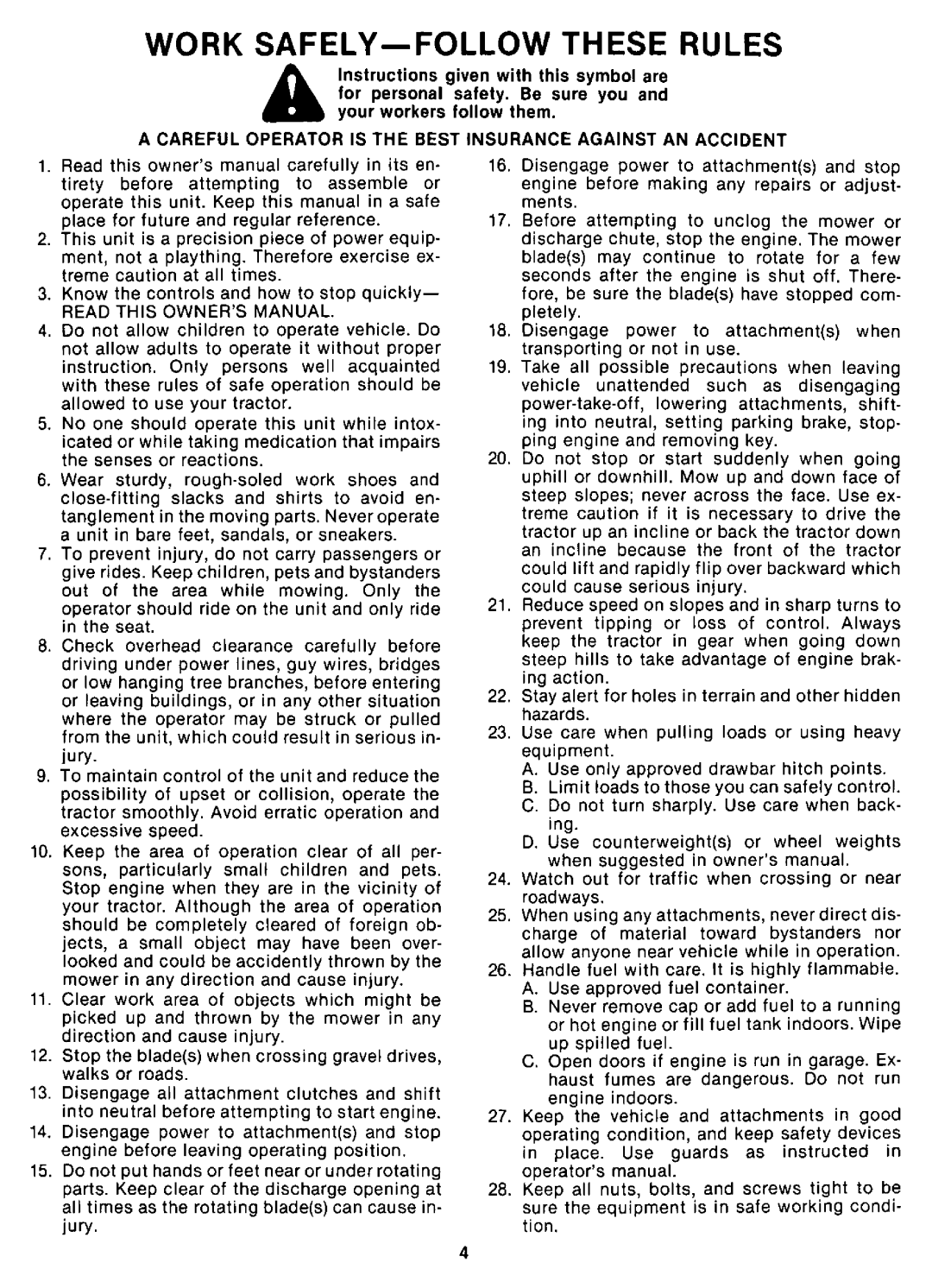 Cub Cadet 1110 (293) manual 
