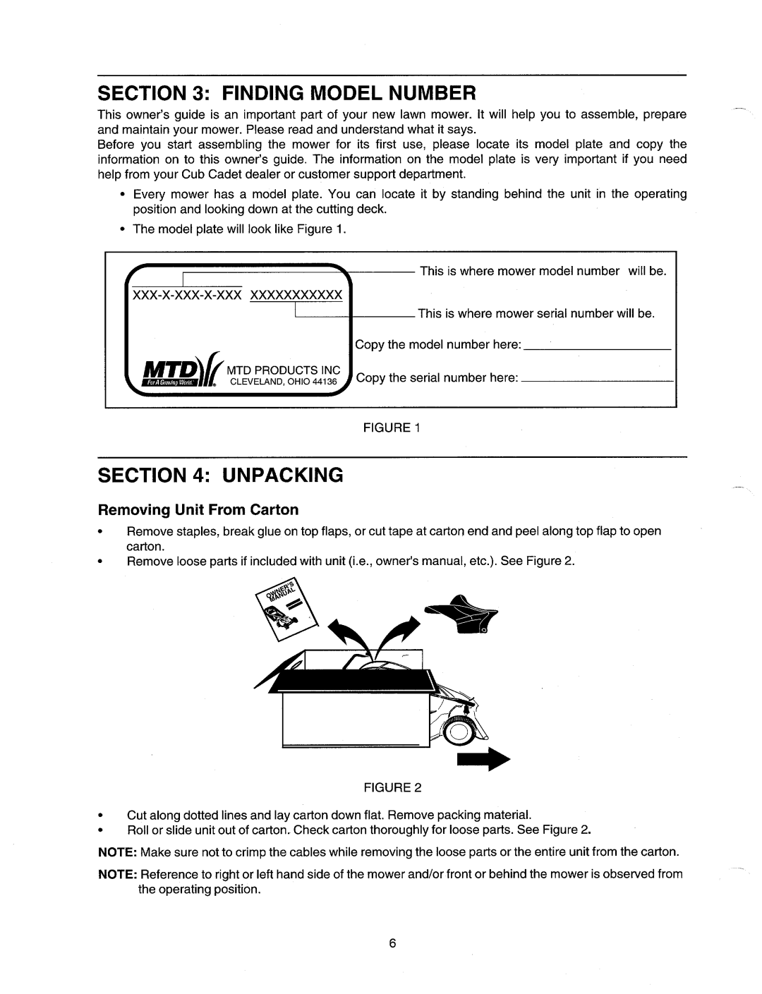 Cub Cadet 11A-436F100 manual 