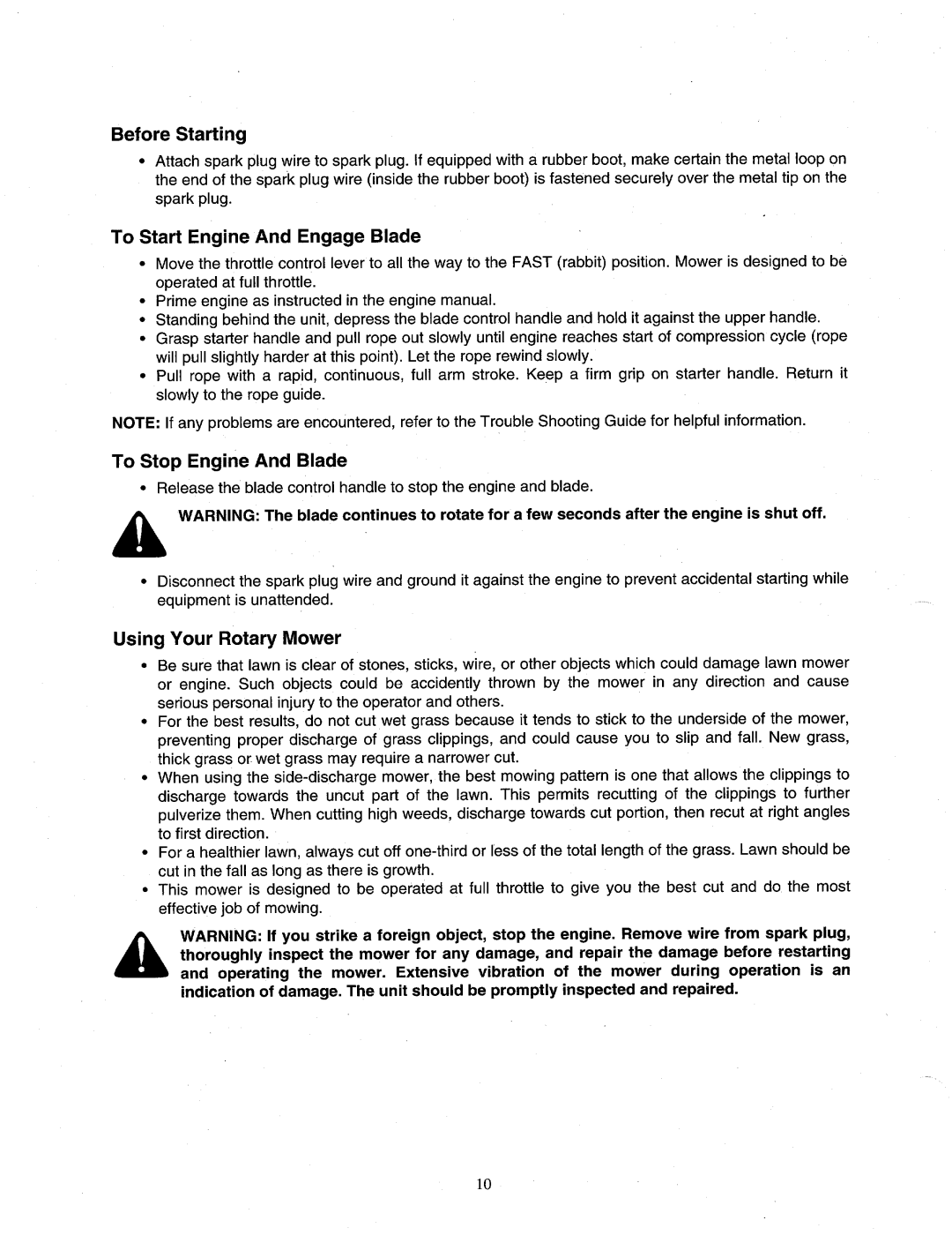 Cub Cadet 11A-702A101 manual 