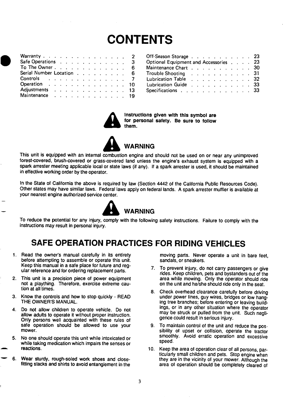 Cub Cadet 1215, 1220 manual 