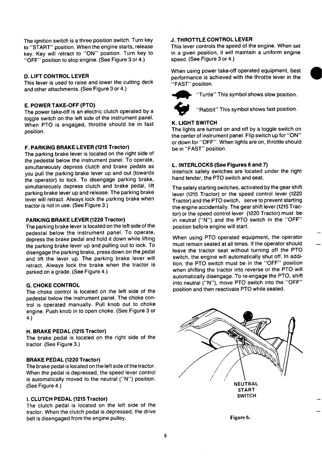 Cub Cadet 1220, 1215 manual 
