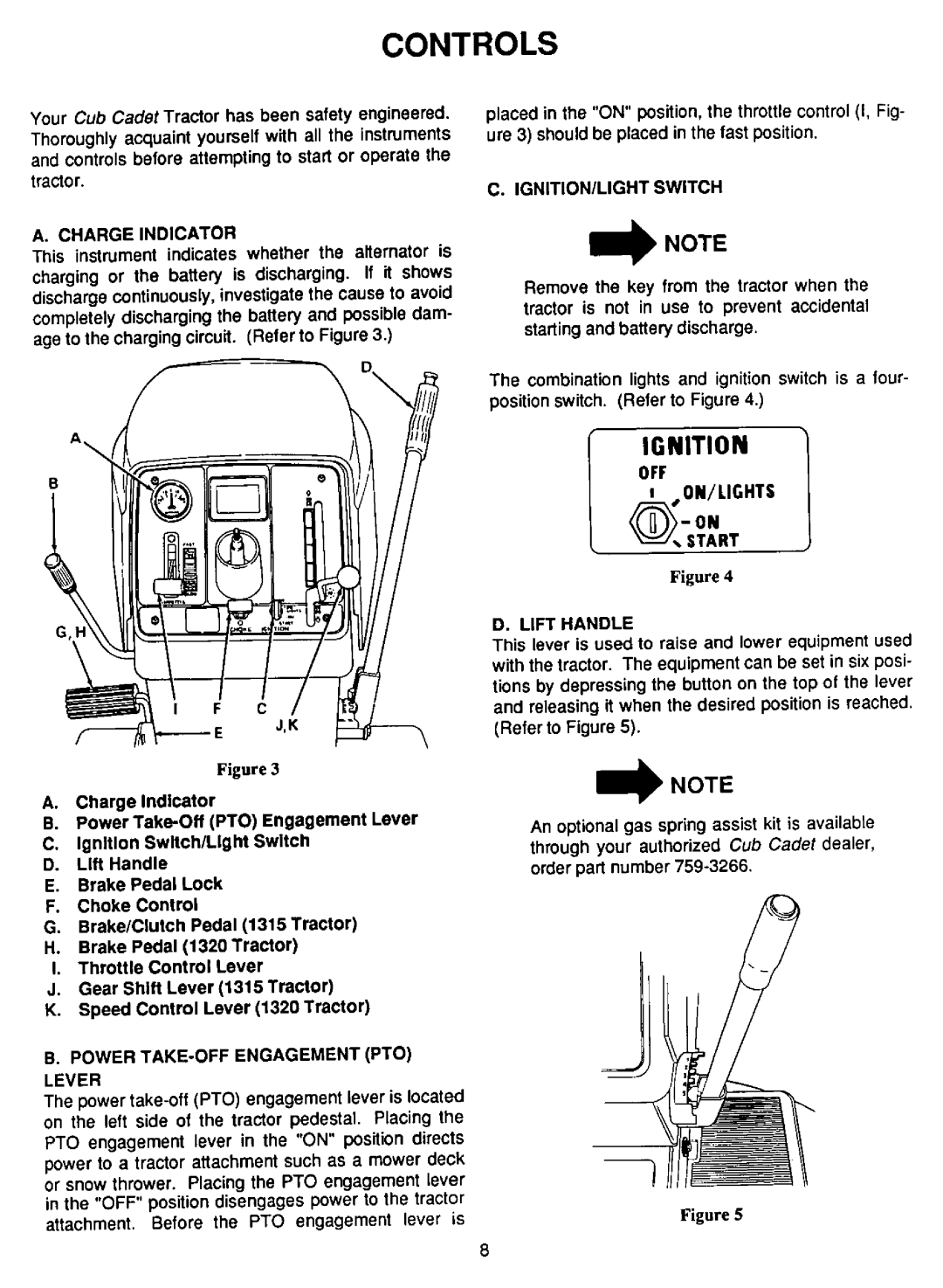 Cub Cadet 1315, 1320 manual 