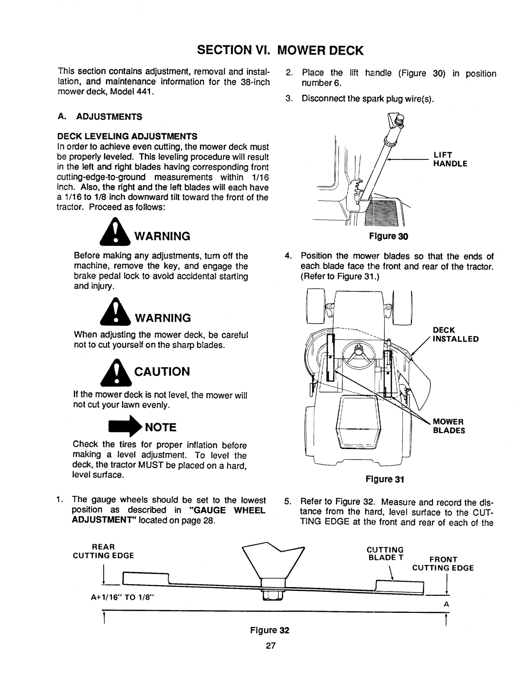Cub Cadet 1325, 1330 manual 