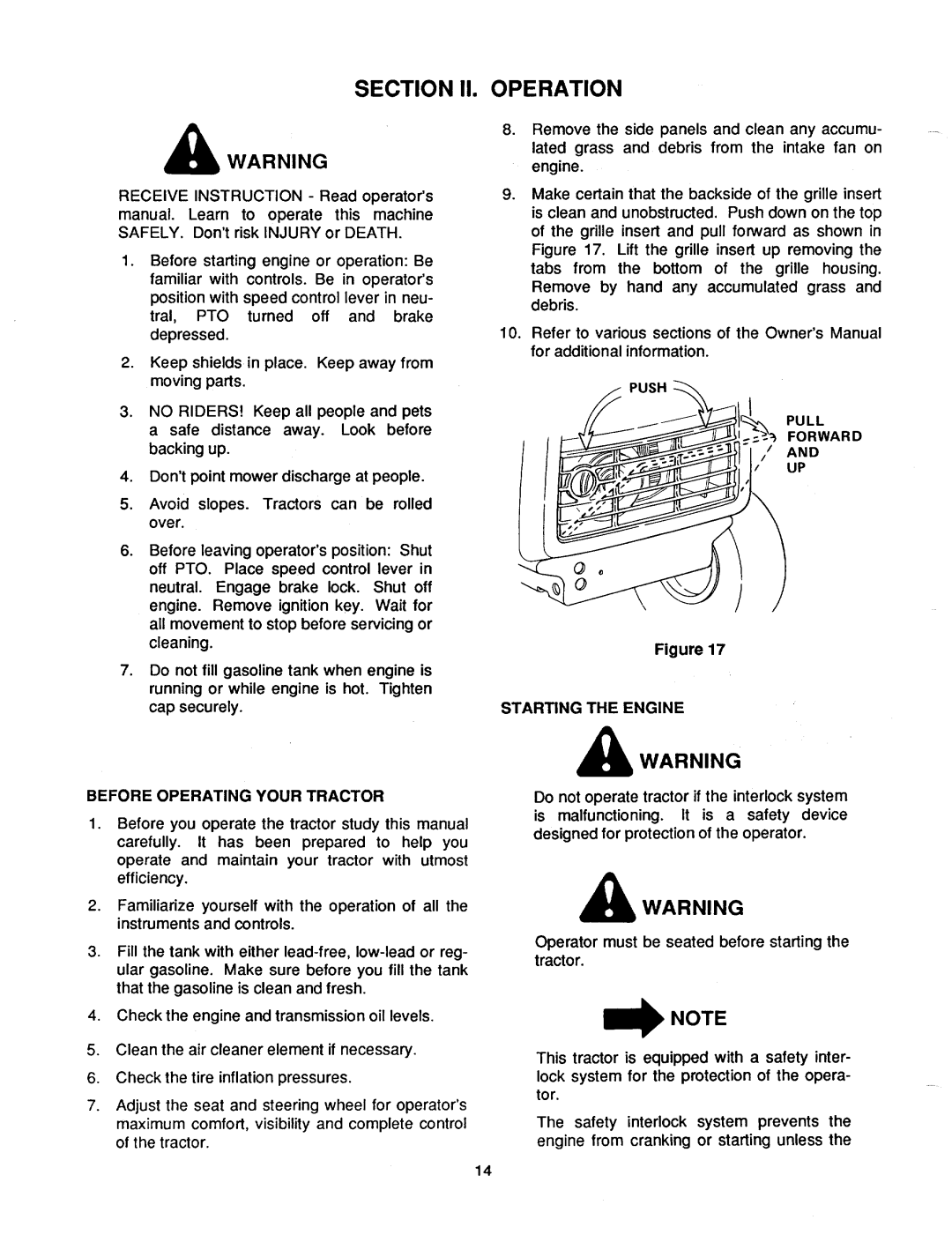Cub Cadet 1340 manual 