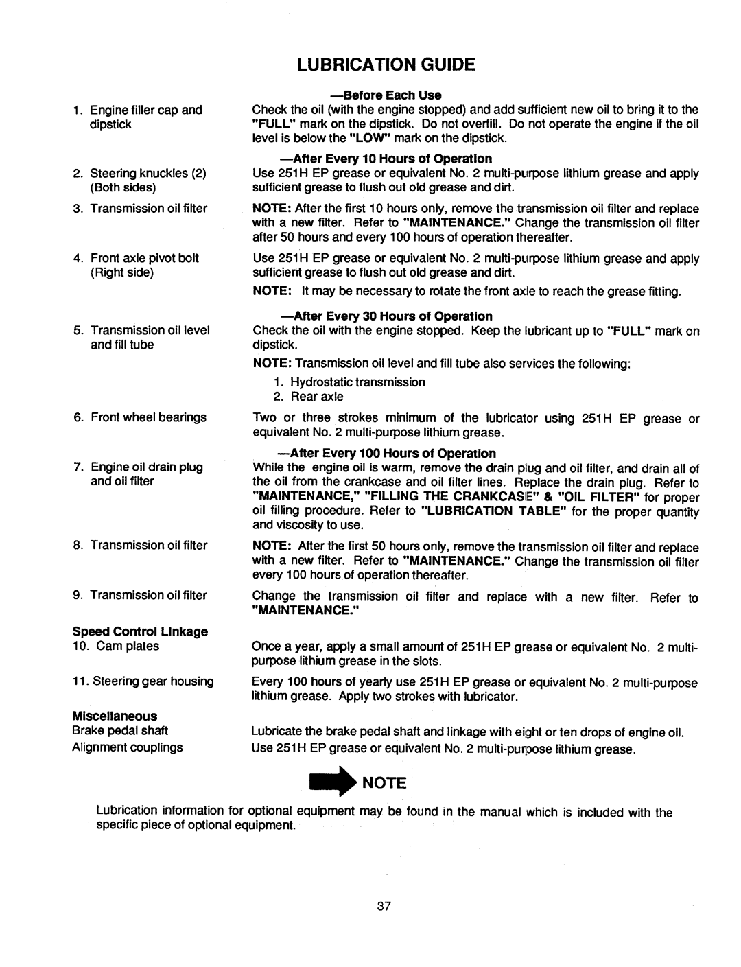 Cub Cadet 1340 manual 