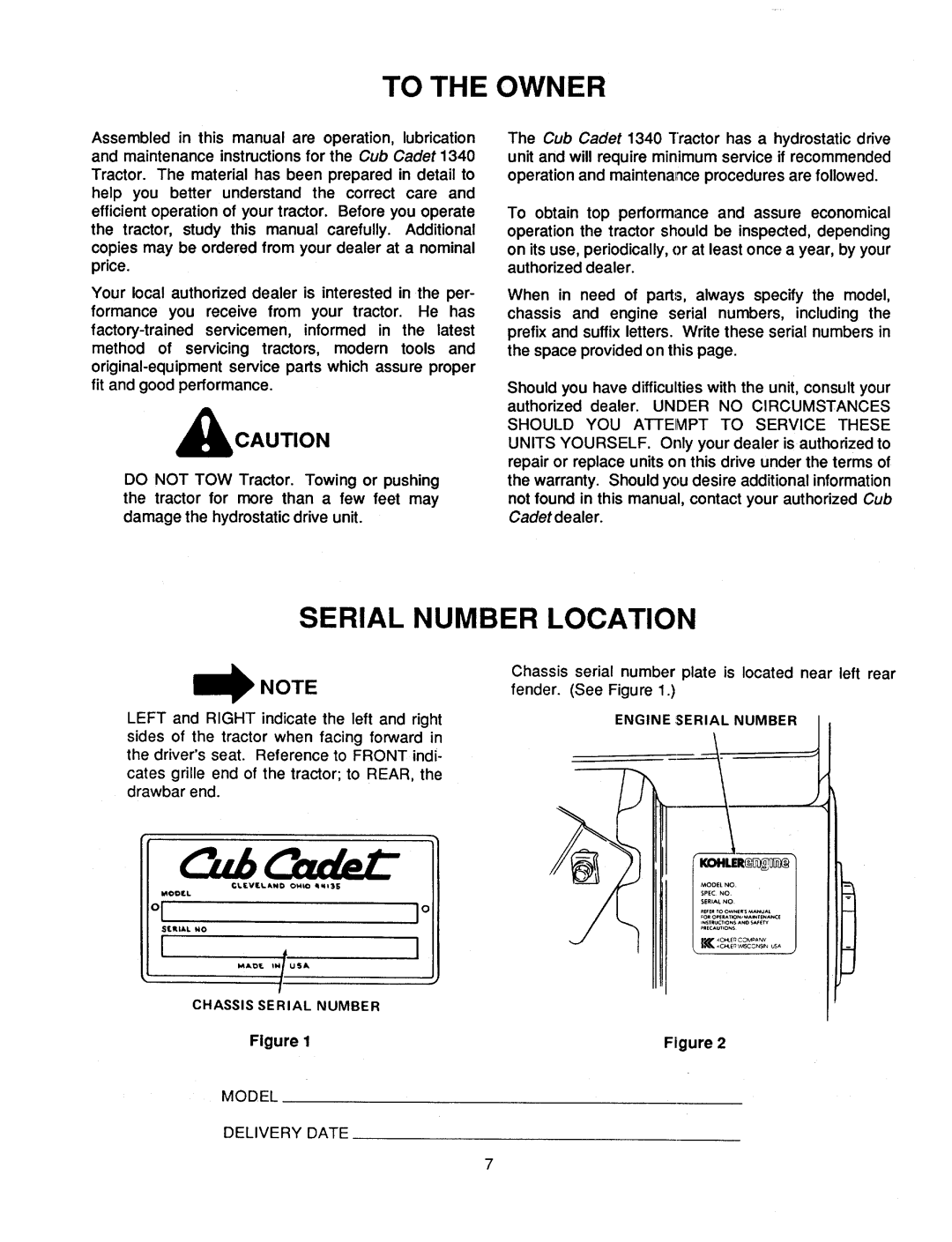 Cub Cadet 1340 manual 