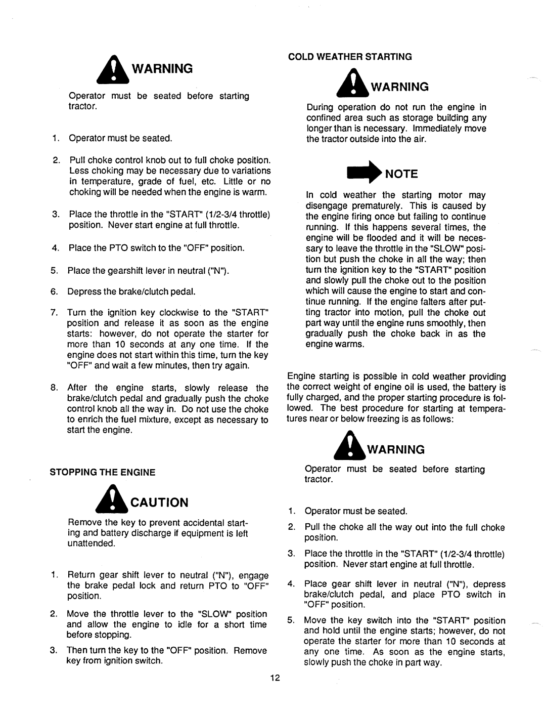 Cub Cadet 1405 manual 