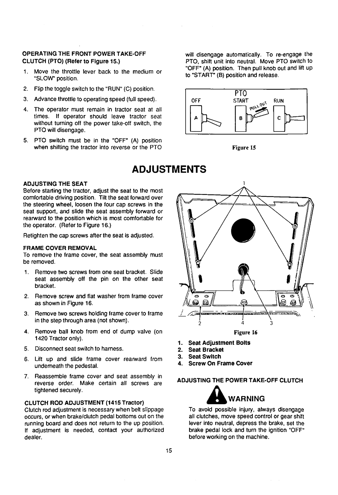 Cub Cadet 1415 manual 
