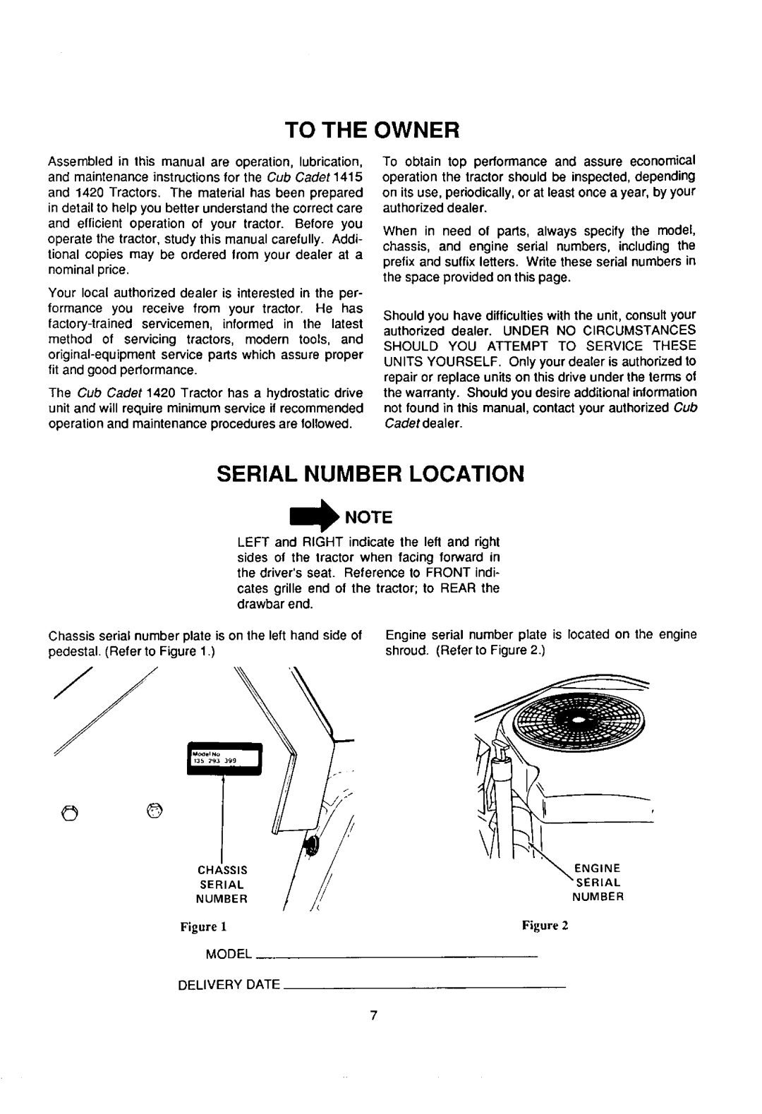 Cub Cadet 1415 manual 