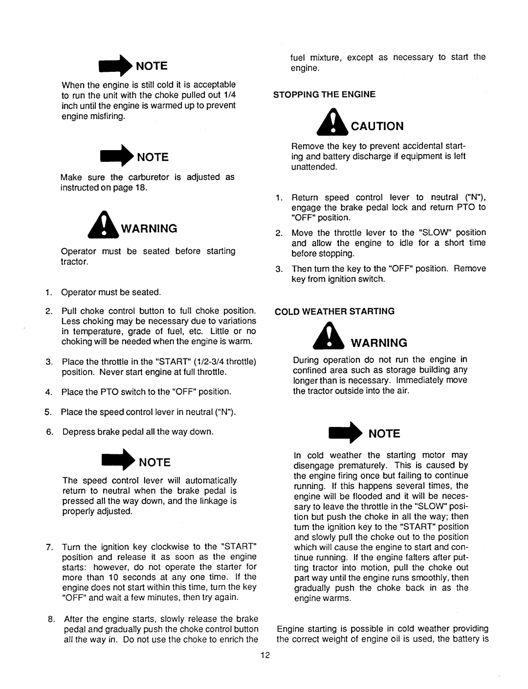 Cub Cadet 1420 manual 