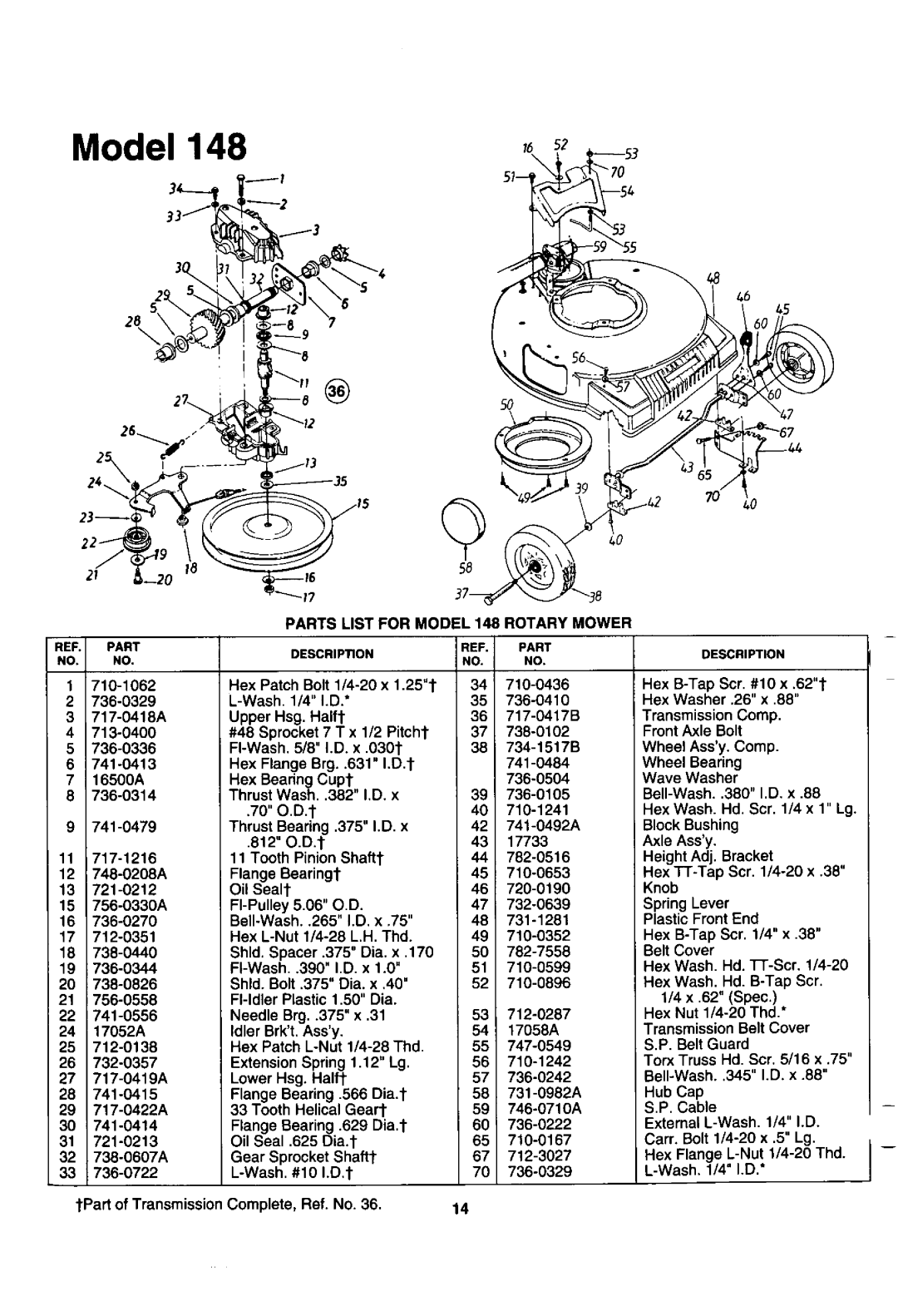 Cub Cadet 148 manual 