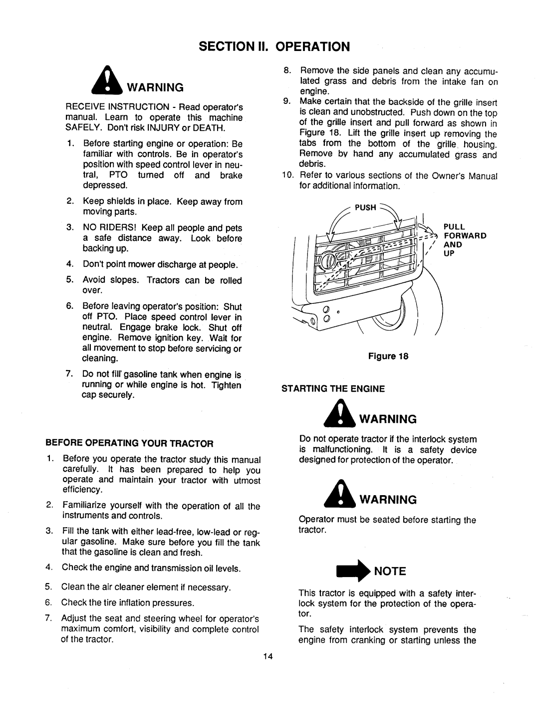 Cub Cadet 1541 manual 