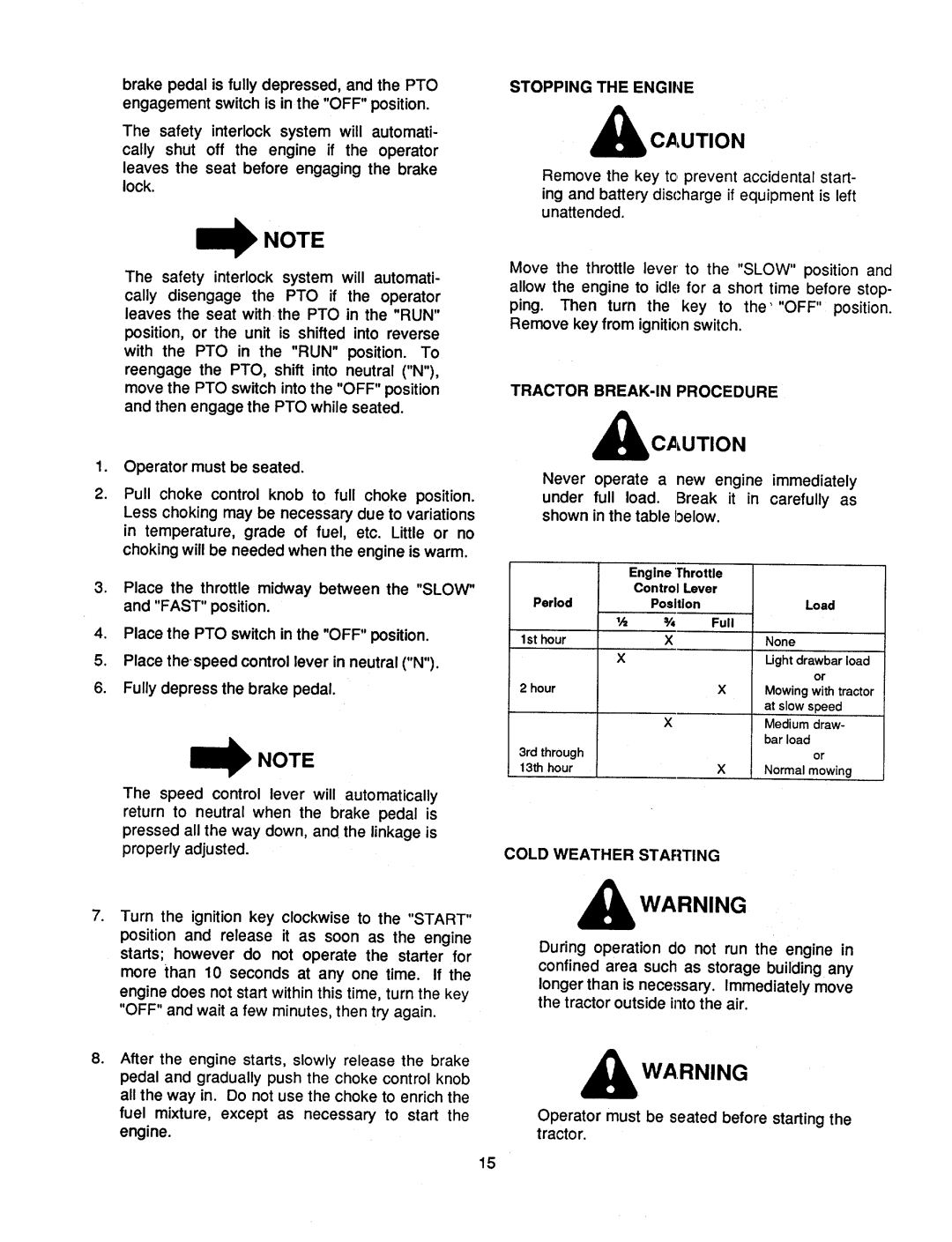 Cub Cadet 1541 manual 