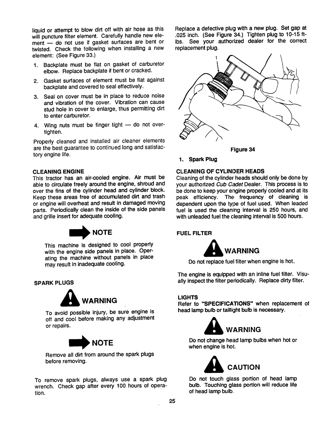 Cub Cadet 1541 manual 