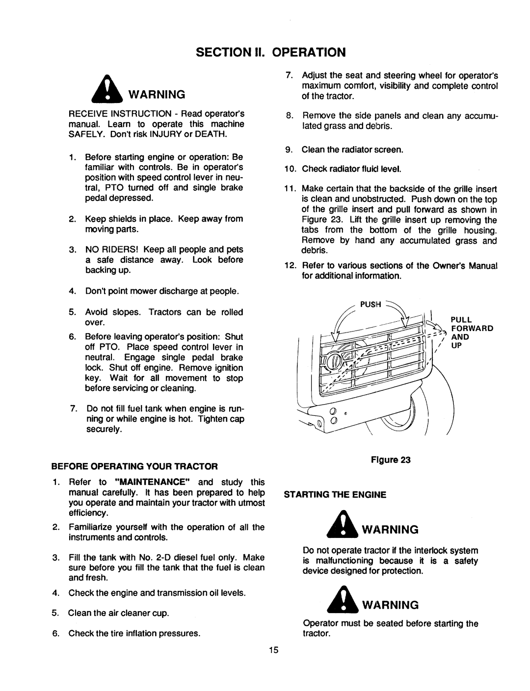 Cub Cadet 1782 manual 