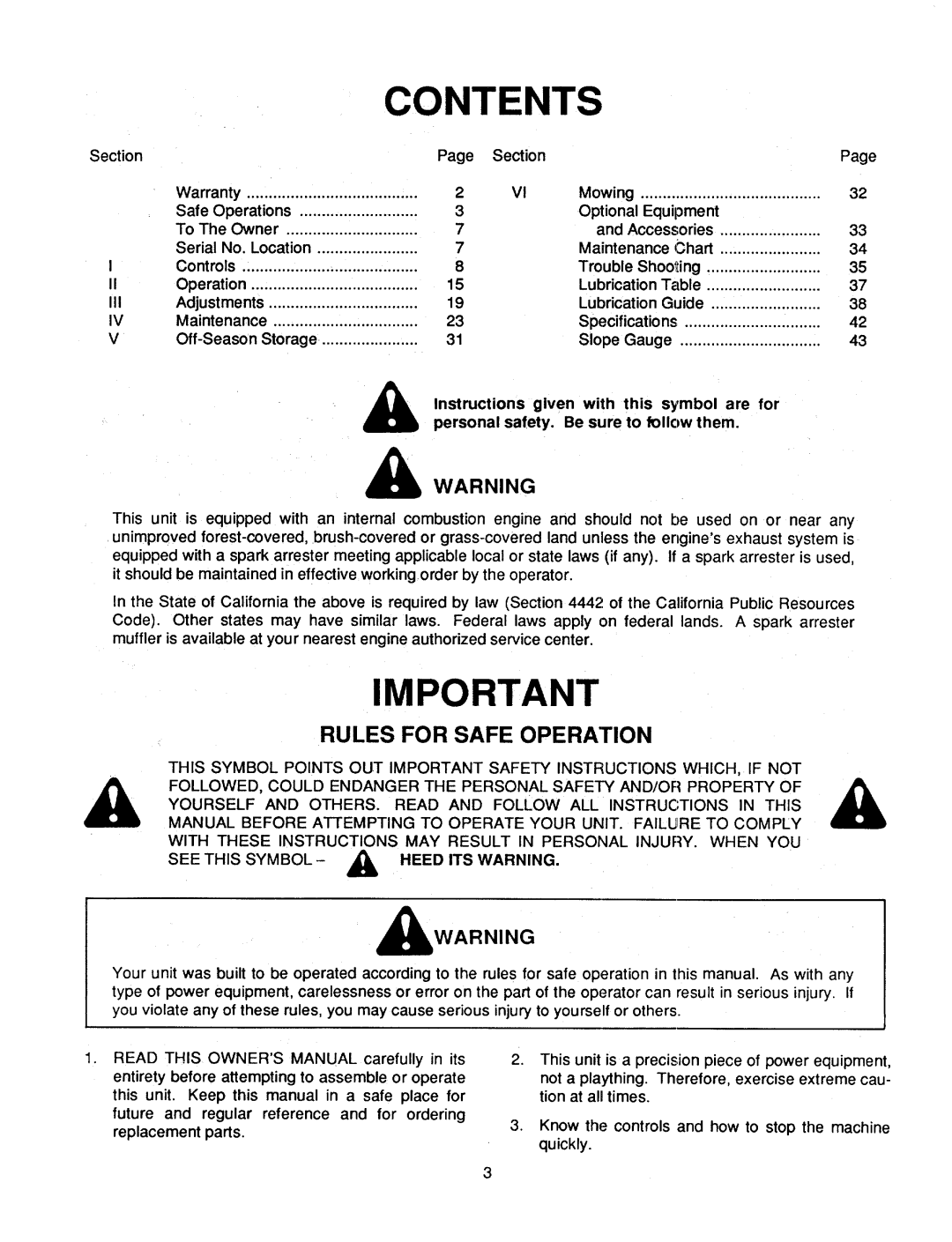 Cub Cadet 1782 manual 