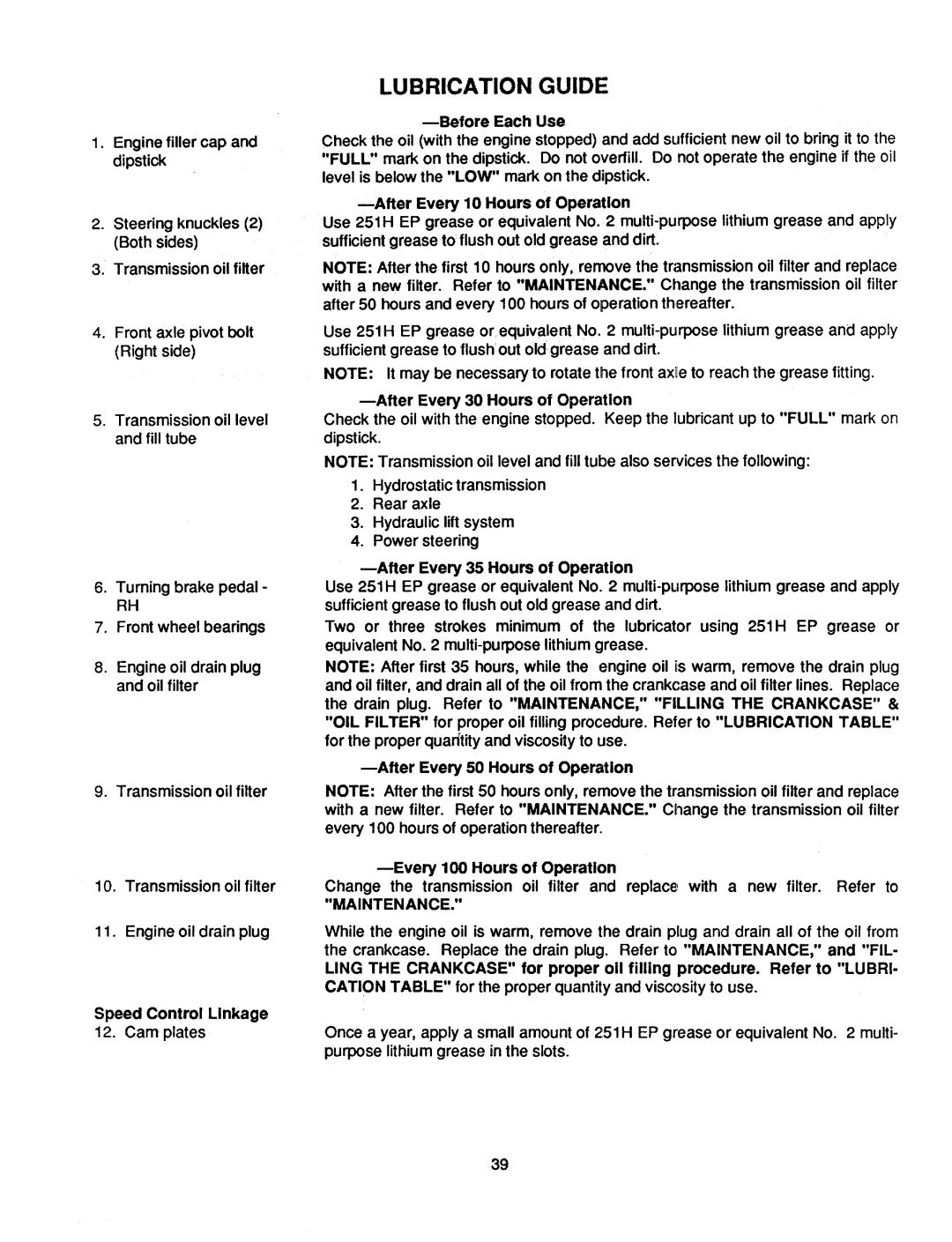 Cub Cadet 1782 manual 