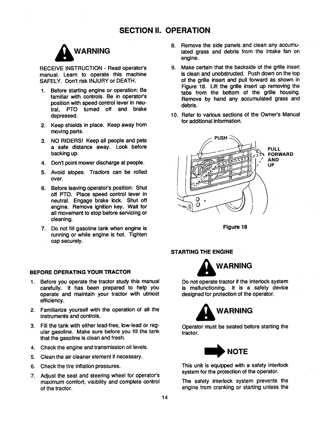 Cub Cadet 1862 manual 