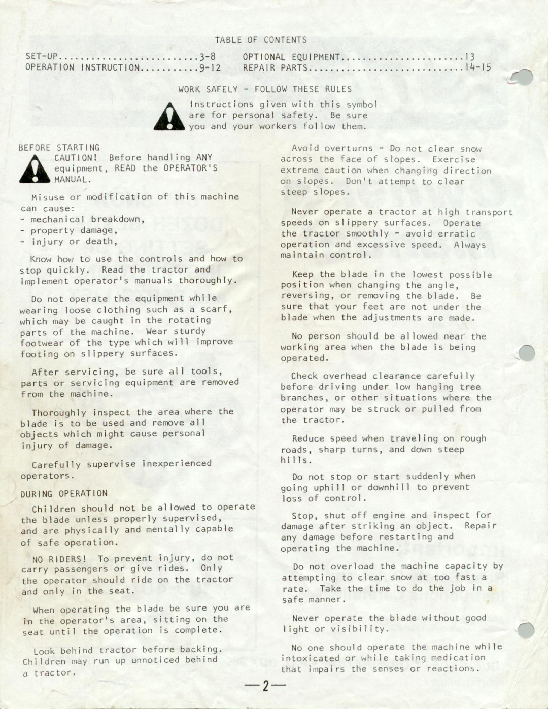 Cub Cadet 190-401-100 manual 